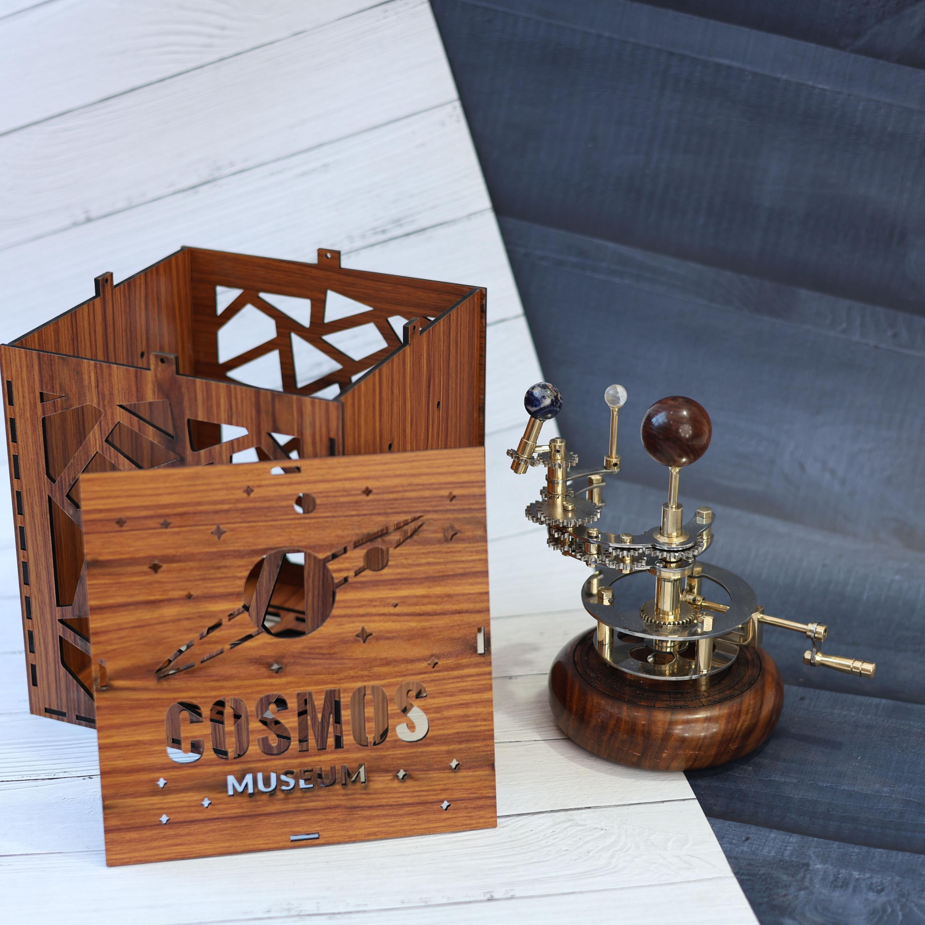 Brass Orrery with Glass Marble Planets, Compact view 6