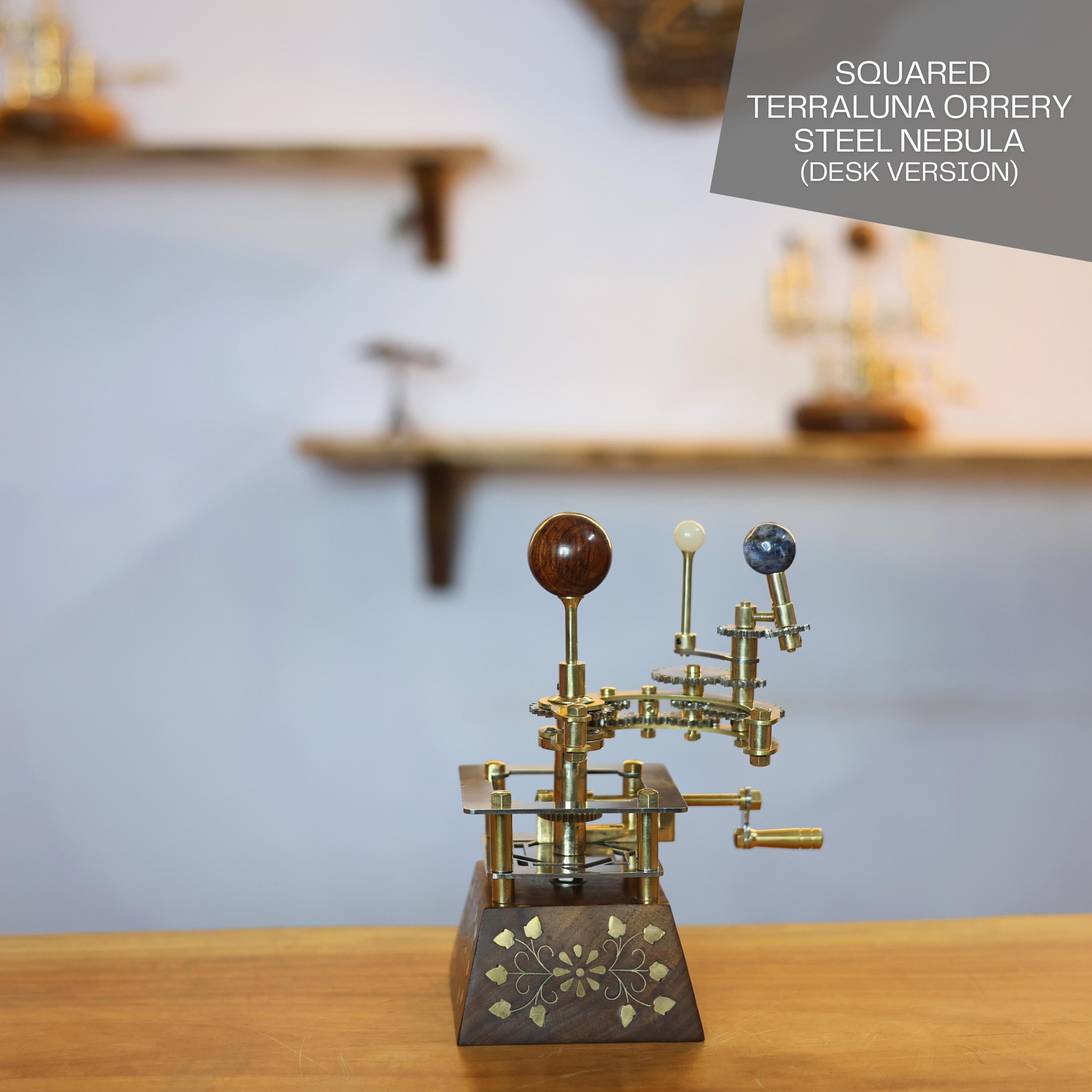Brass Solar System Orrery, Classic Antique Finish view 2