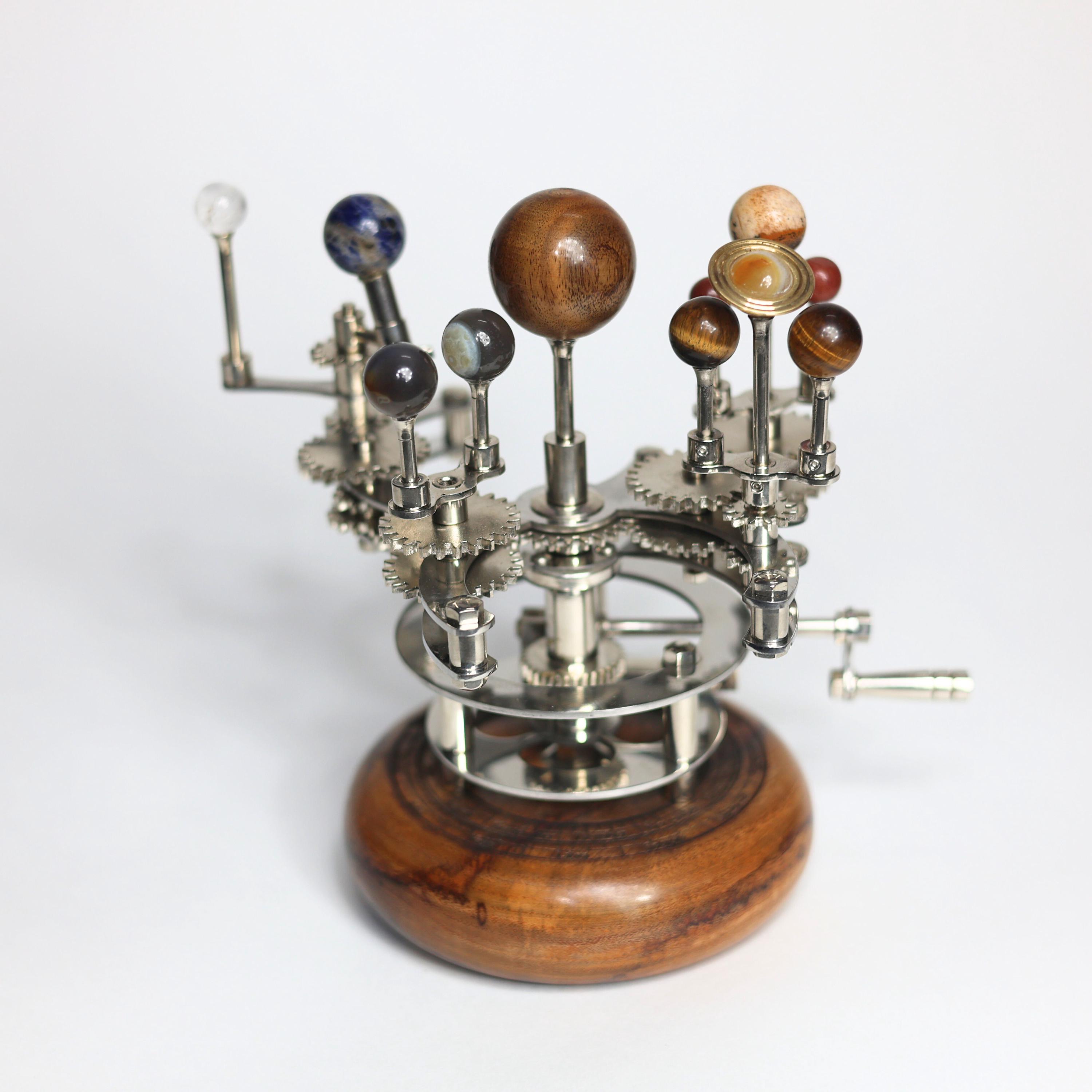 Brass Solar System Orrery, Vintage Desk Edition view 6