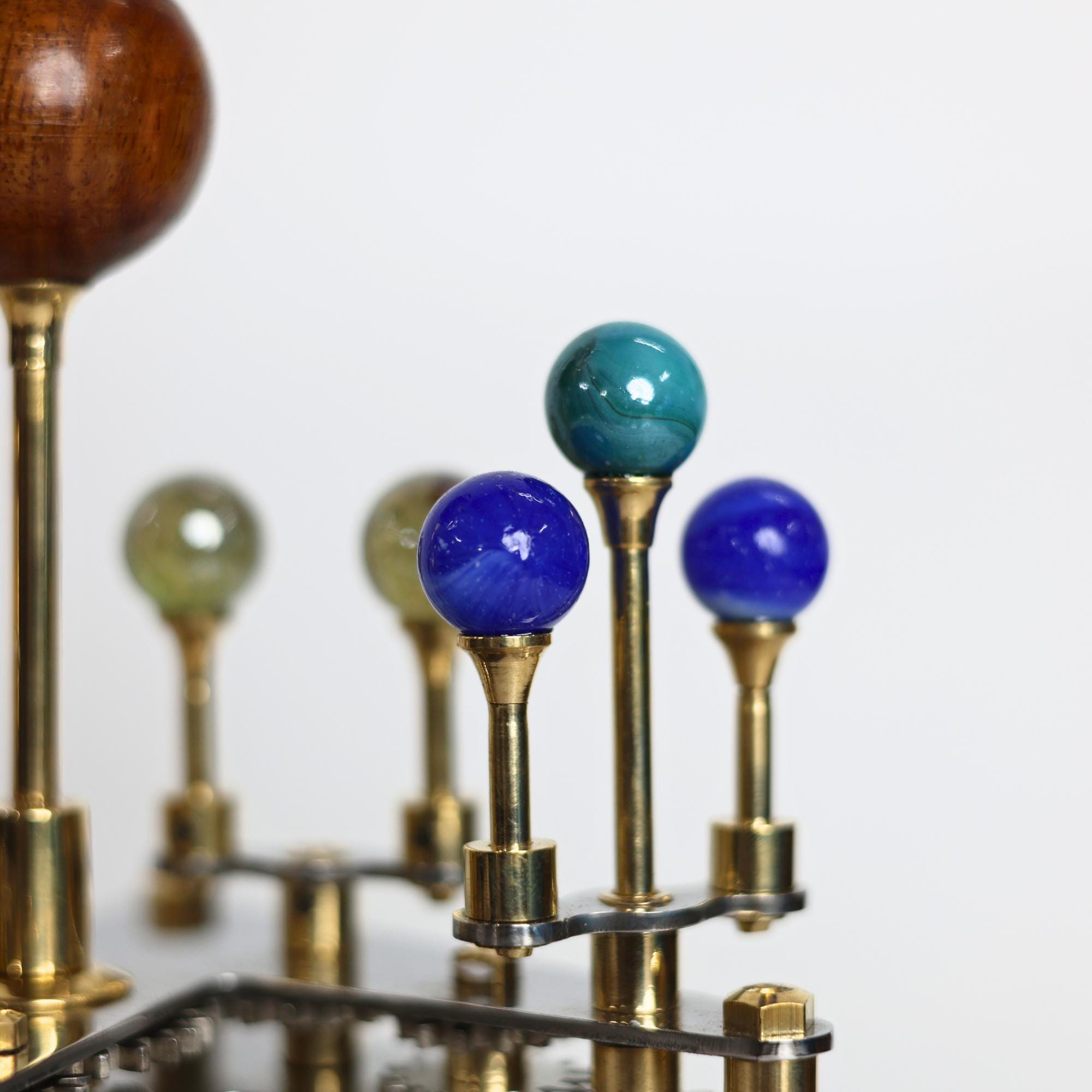 Brass Solar System Orrery, Compact Desk Edition view 2