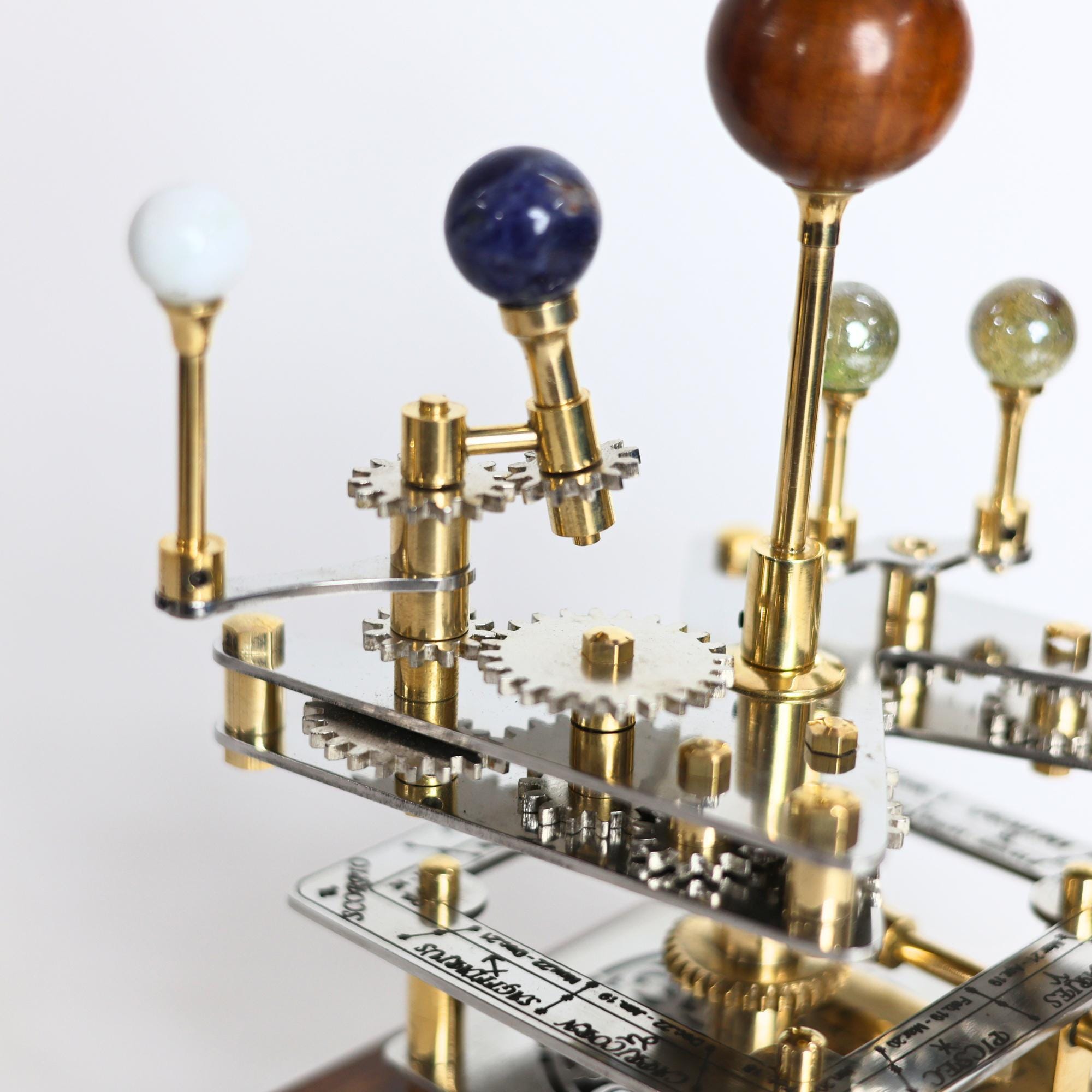 Brass Solar System Orrery, Compact Desk Edition view 6