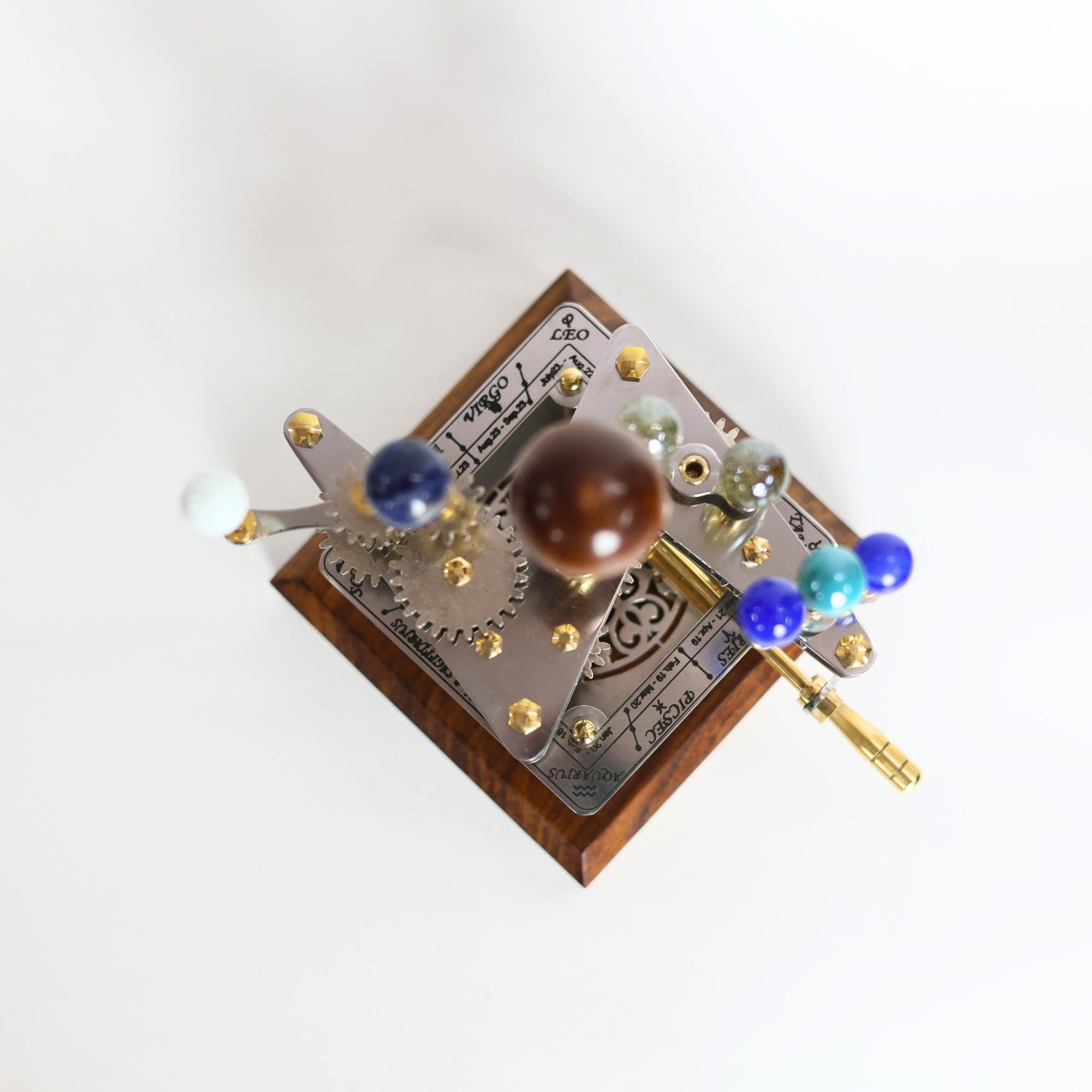 Brass Solar System Orrery, Compact Desk Edition view 9