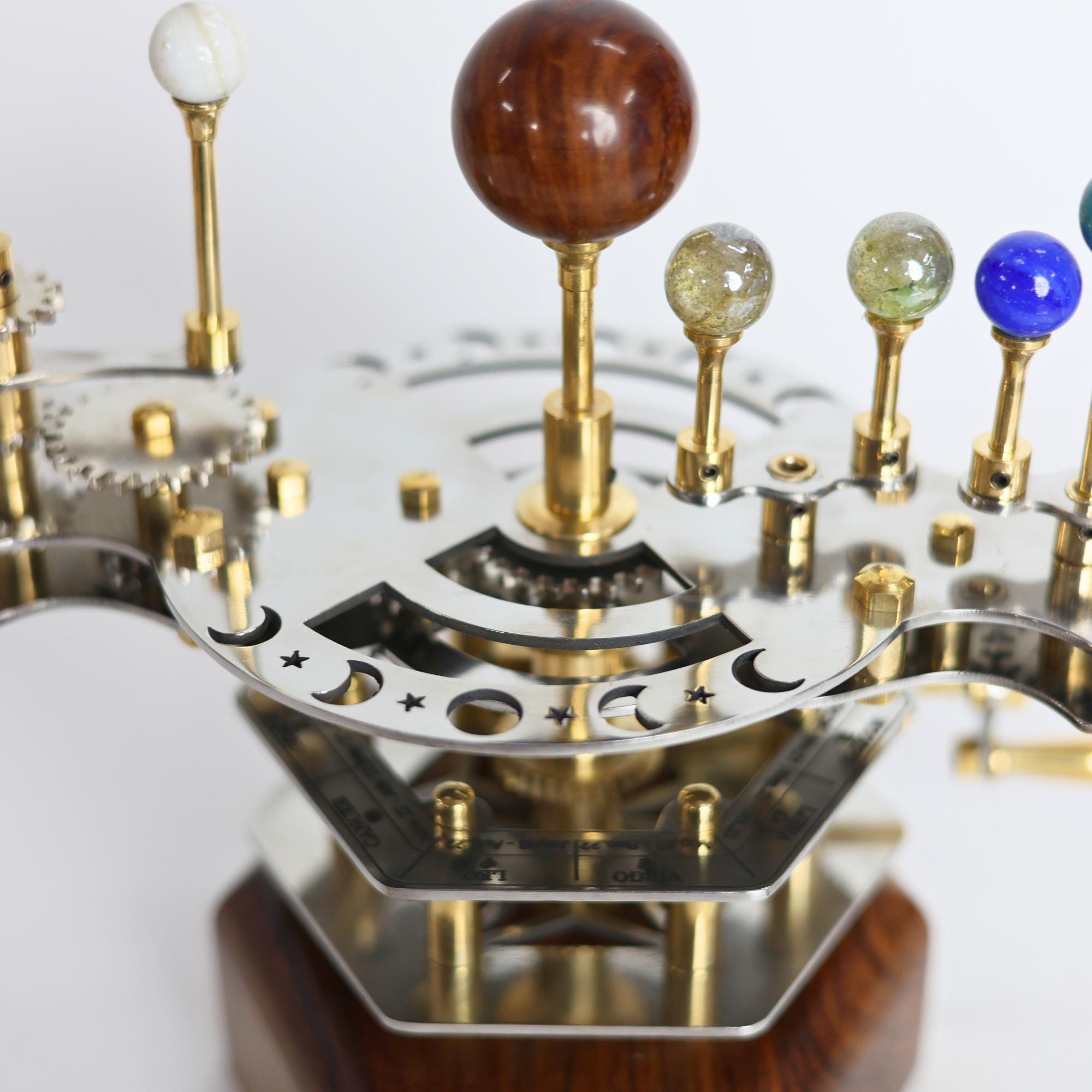 French Antique-Style Brass Orrery, Desk Model view 5
