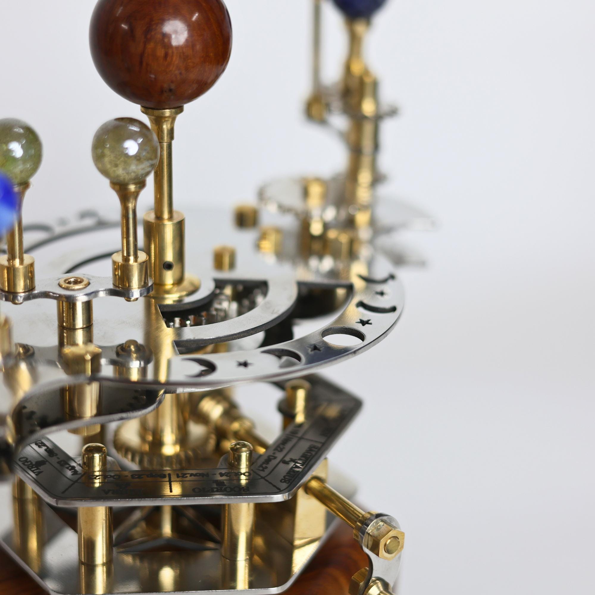 French Antique-Style Brass Orrery, Desk Model view 7