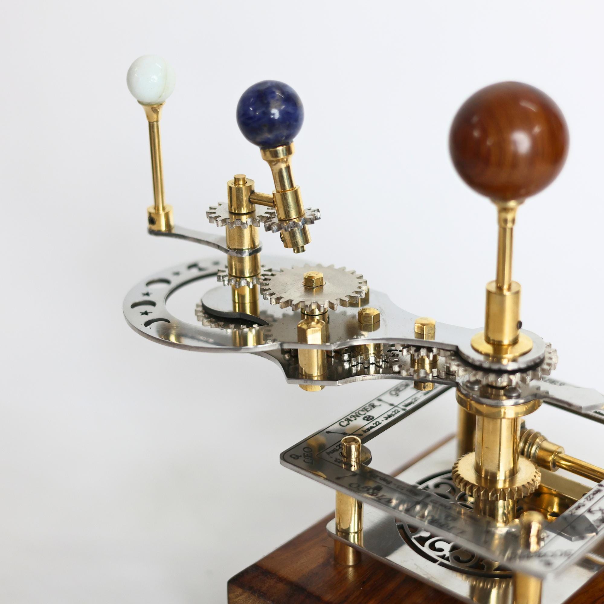 Brass Sun-Earth-Moon Tellurion, Desk Model view 4
