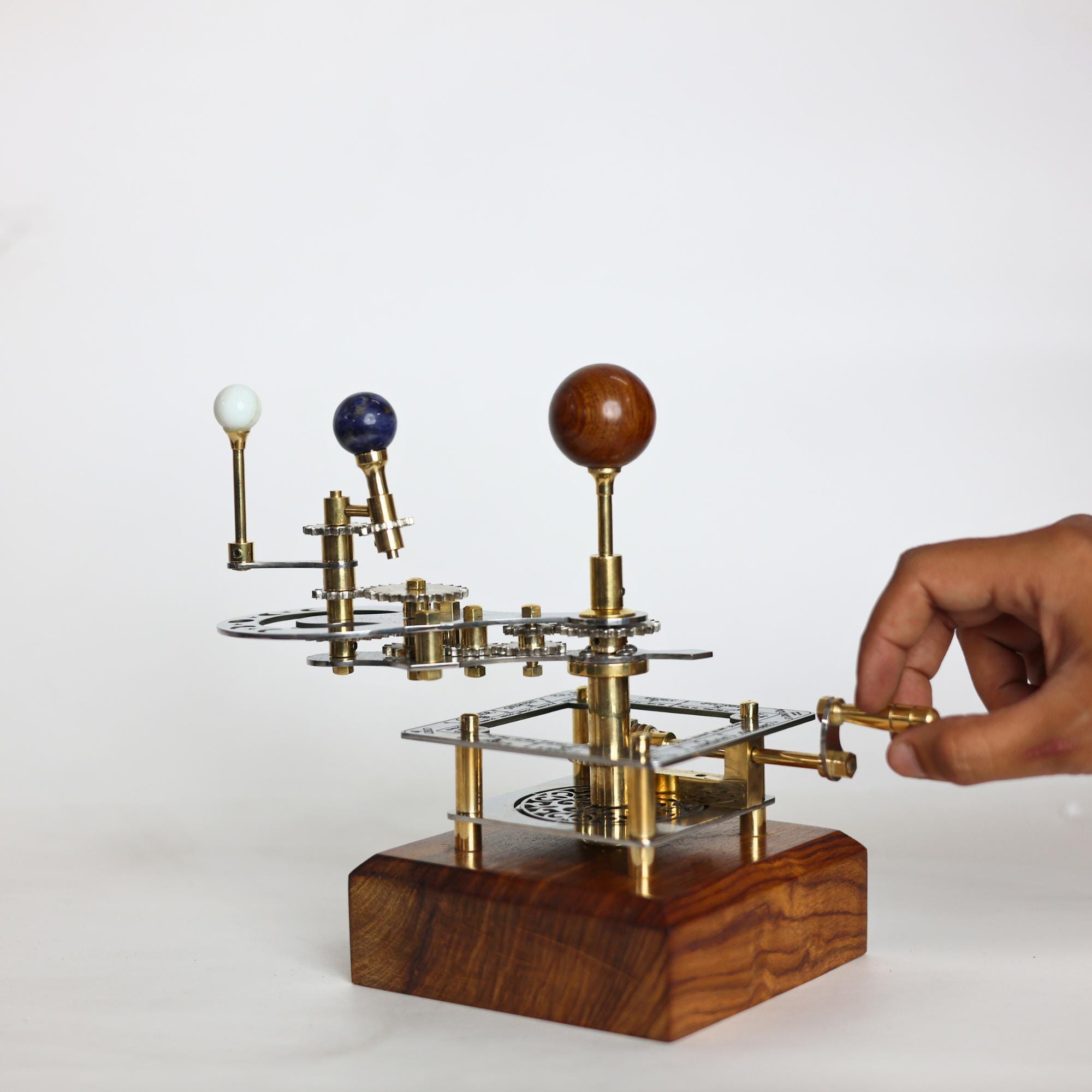 Brass Sun-Earth-Moon Tellurion, Desk Model view 5