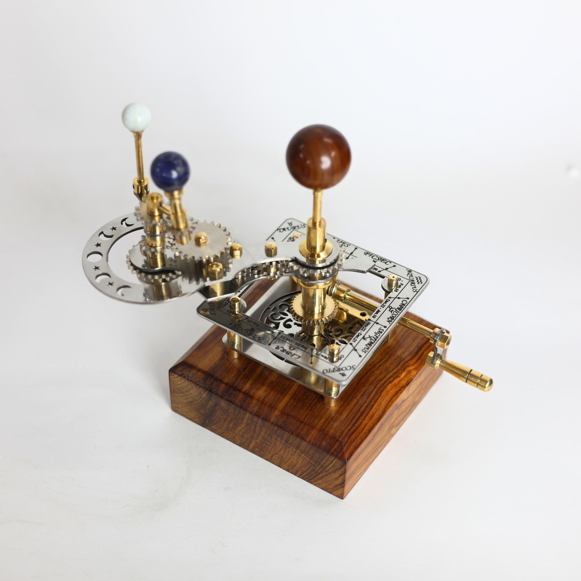 Brass Sun-Earth-Moon Tellurion, Desk Model view 6