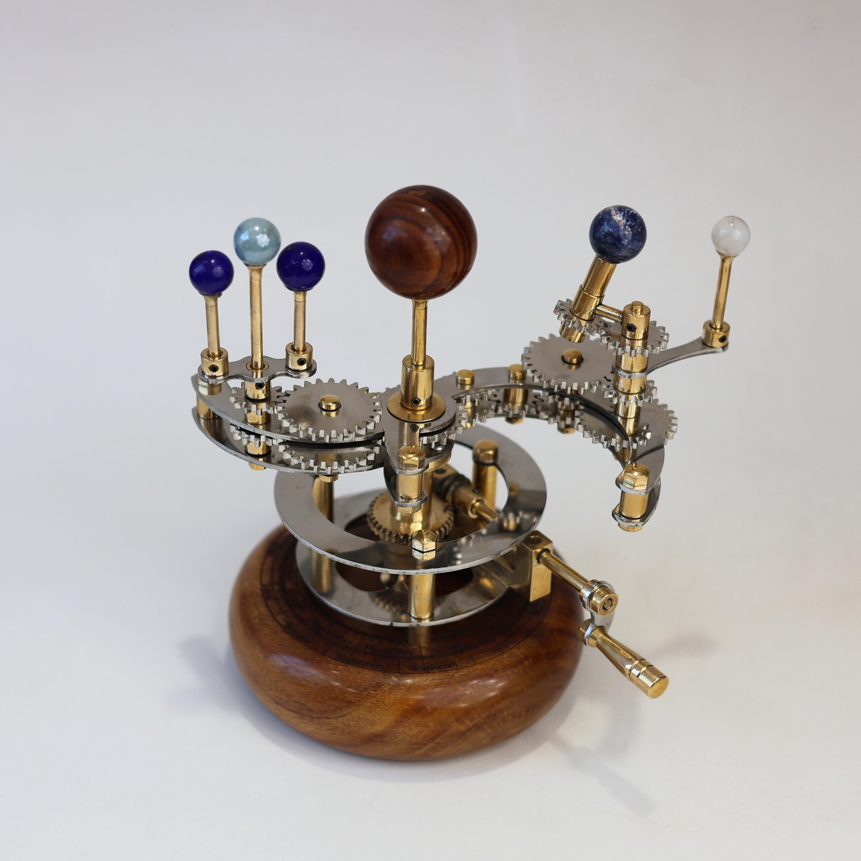 Brass Orrery Mini Solar System, Compact Edition view 2