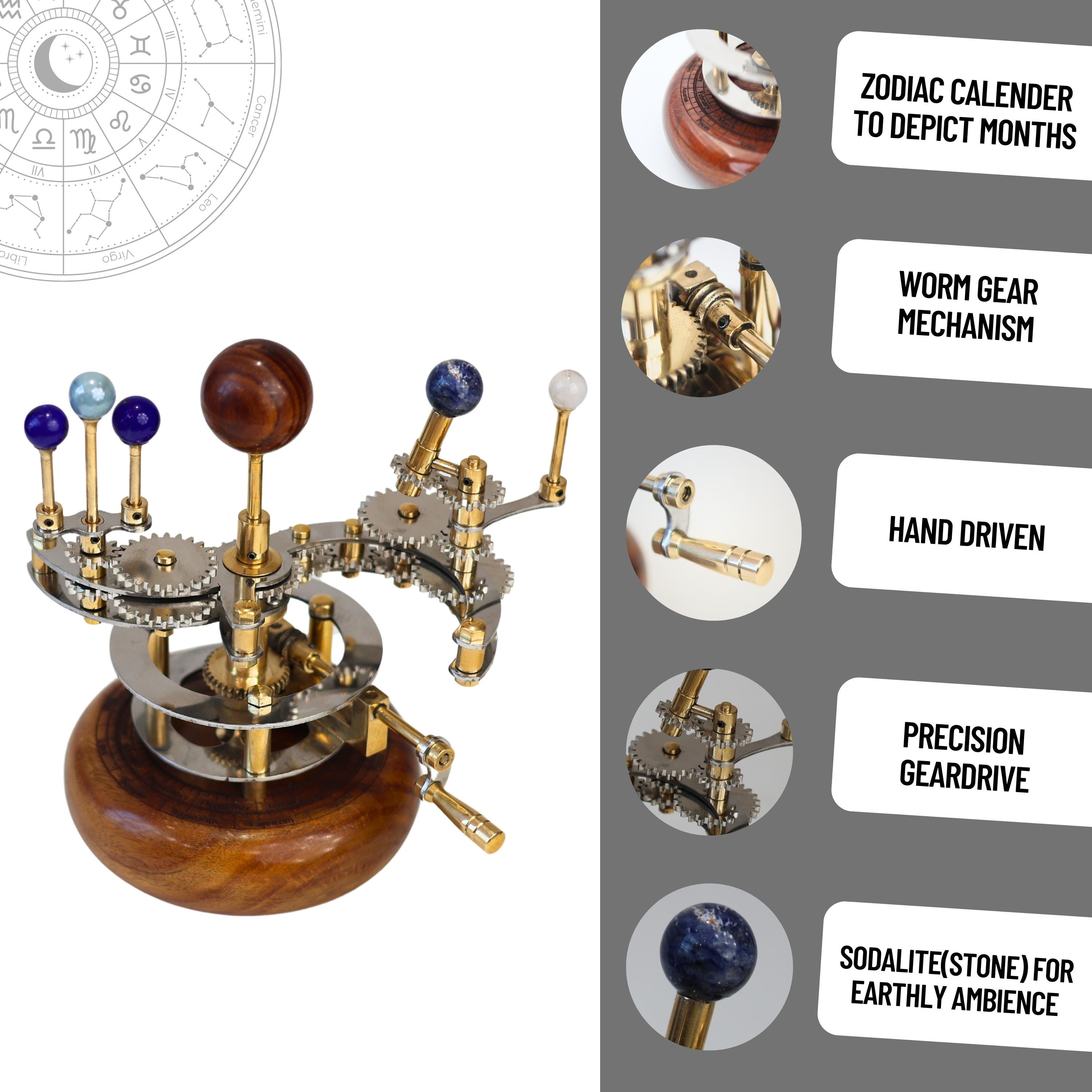 Brass Orrery Mini Solar System, Compact Edition view 4