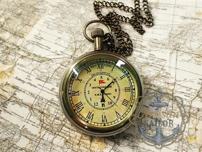 Brass Pocket Watch — Engravable Case Back view 8