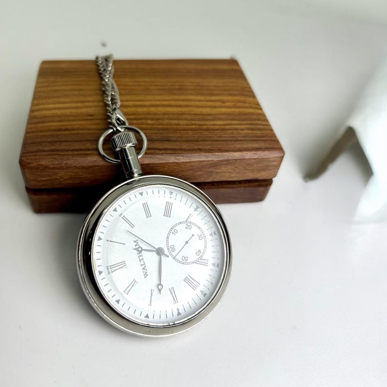 Nickel Pocket Watch — Choice of Gift Box view 2