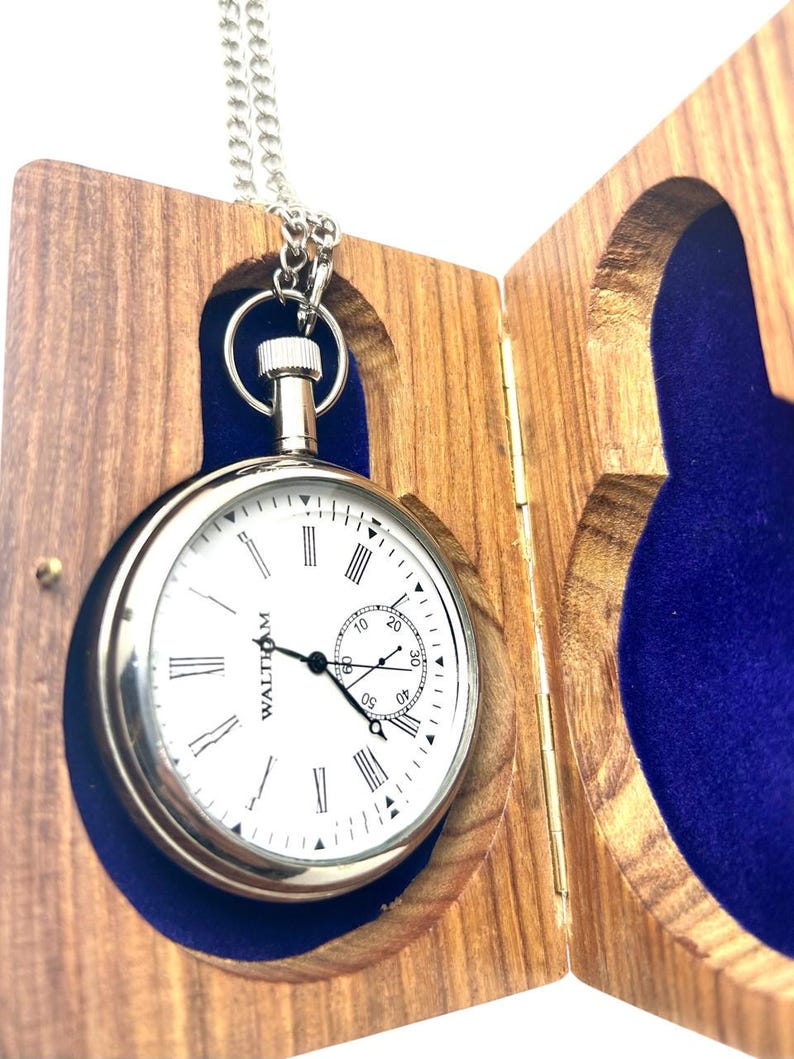 Nickel Pocket Watch — Choice of Gift Box view 3