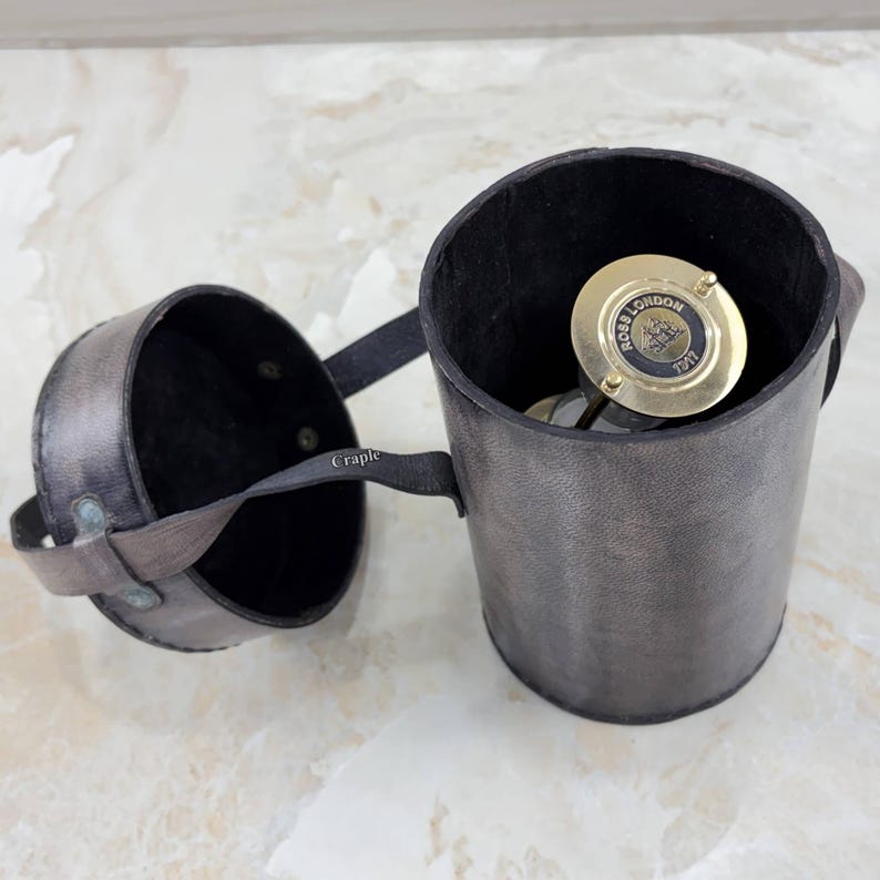 Rotating Brass Hourglass with Wooden Base and Compass, 2-Minute, White Sand view 12