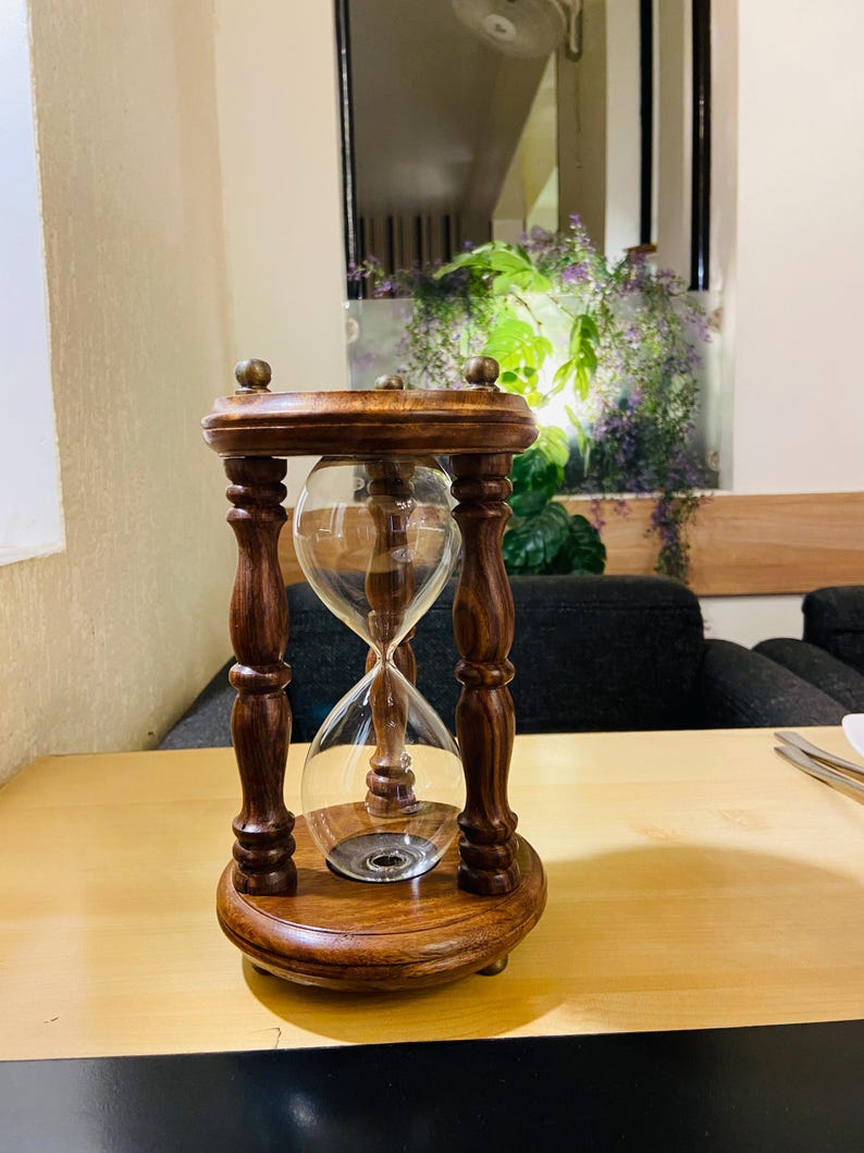 Fillable Glass Hourglass for Sand Ceremonies, 9-Minute view 12
