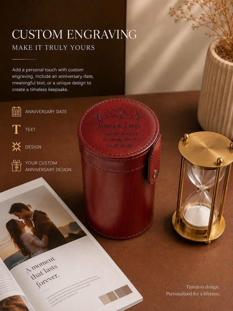 Fillable Brass Hourglass, Sand Ceremony Set, 5-Minute view 8
