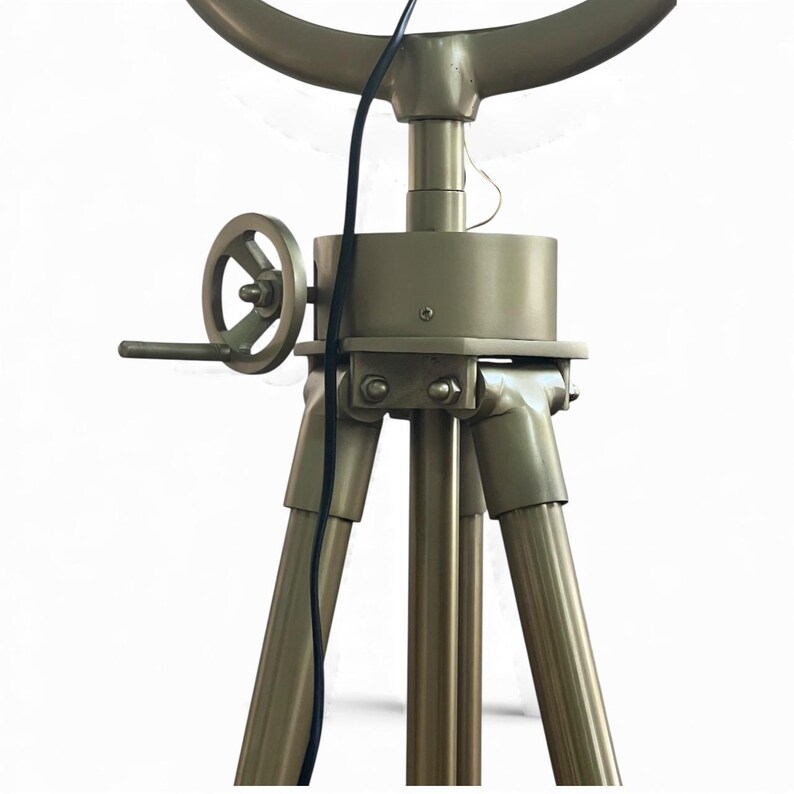Antique Finish Spotlight on Antique Metal Stand view 14