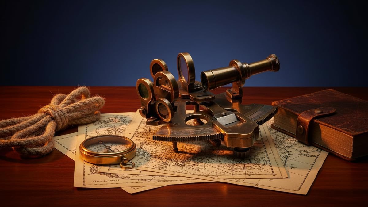 Bronze Antique Brass Pocket Sextant without Case view 5