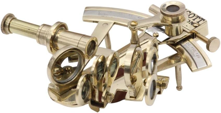 Polished Brass Pocket Sextant without Case view 2