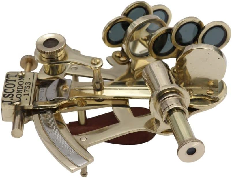 Polished Brass Pocket Sextant without Case view 3