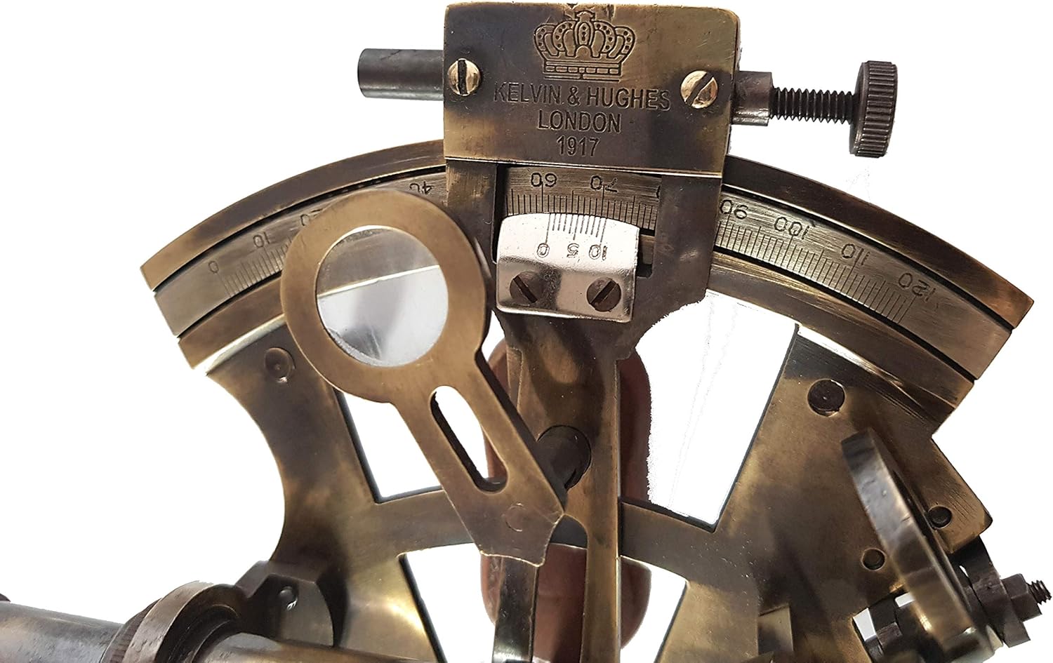Antique Brass Astrolabe Sextant without Case view 5