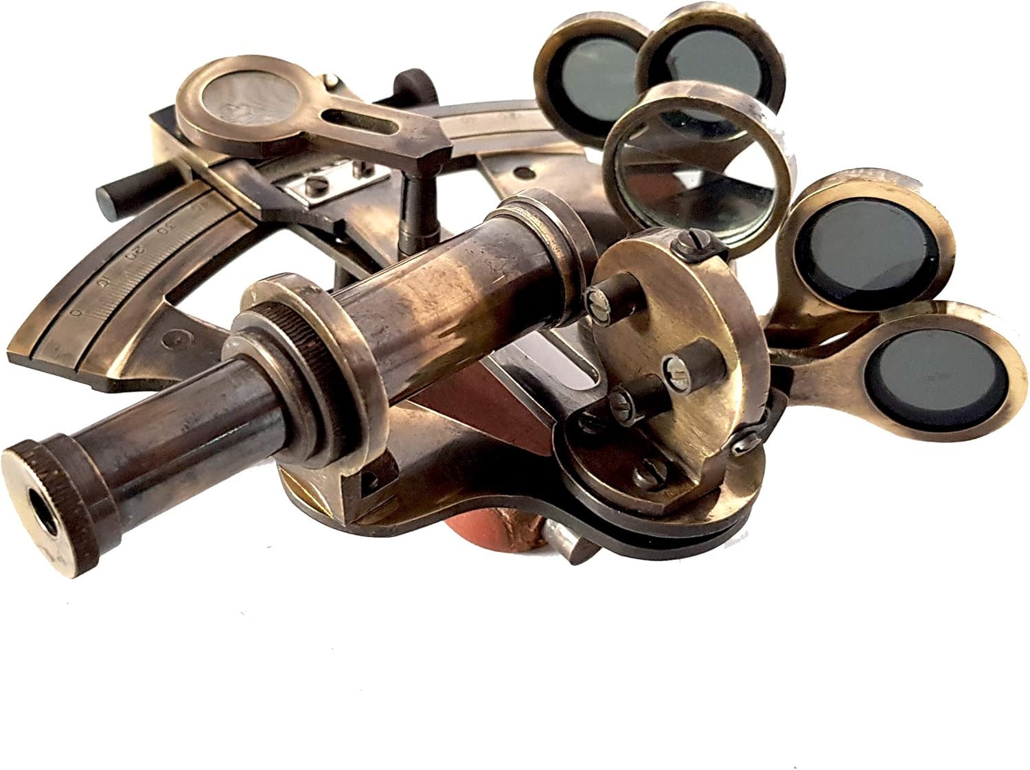 Antique Brass Astrolabe Sextant without Case view 6