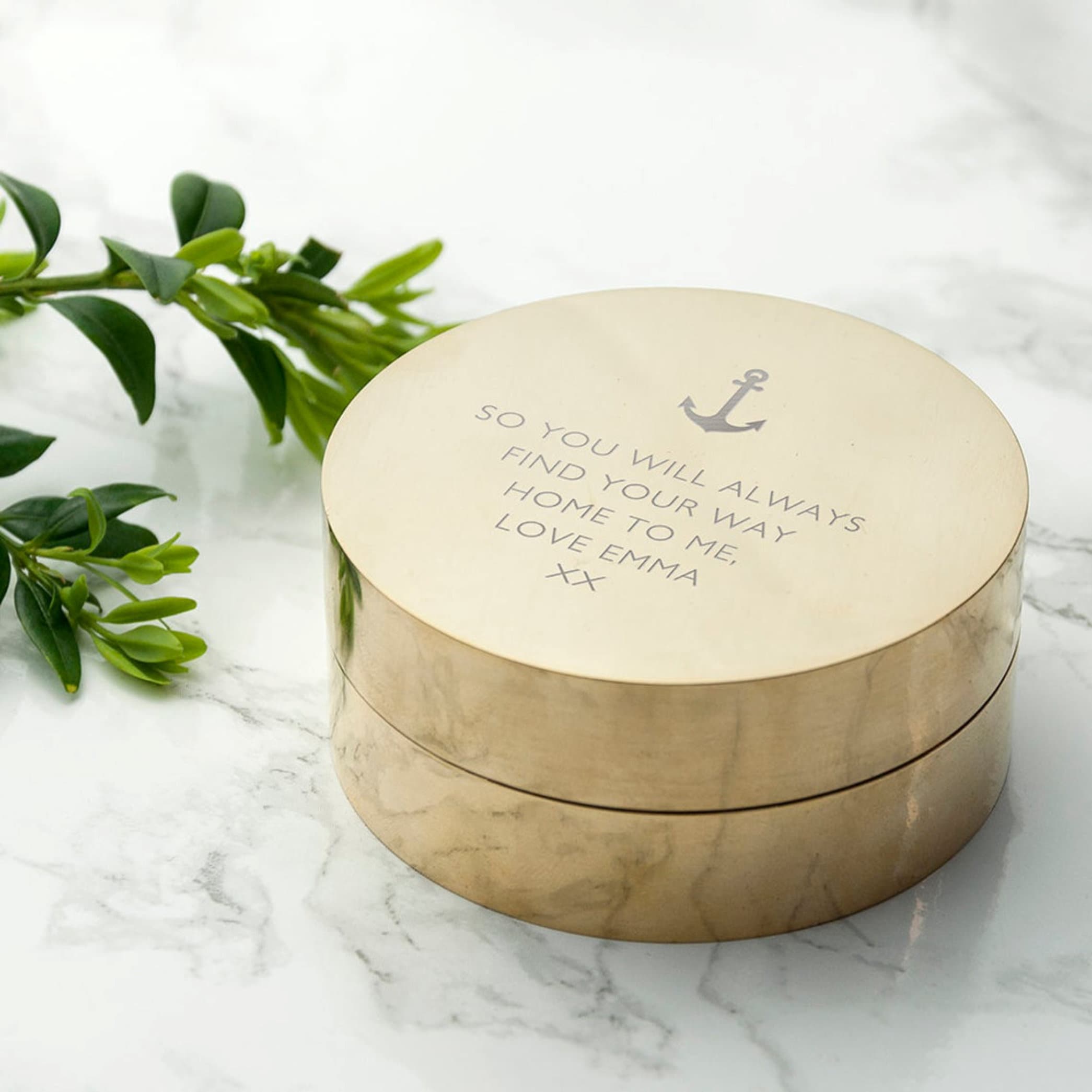Polished Brass Sundial Compass, No Case view 3