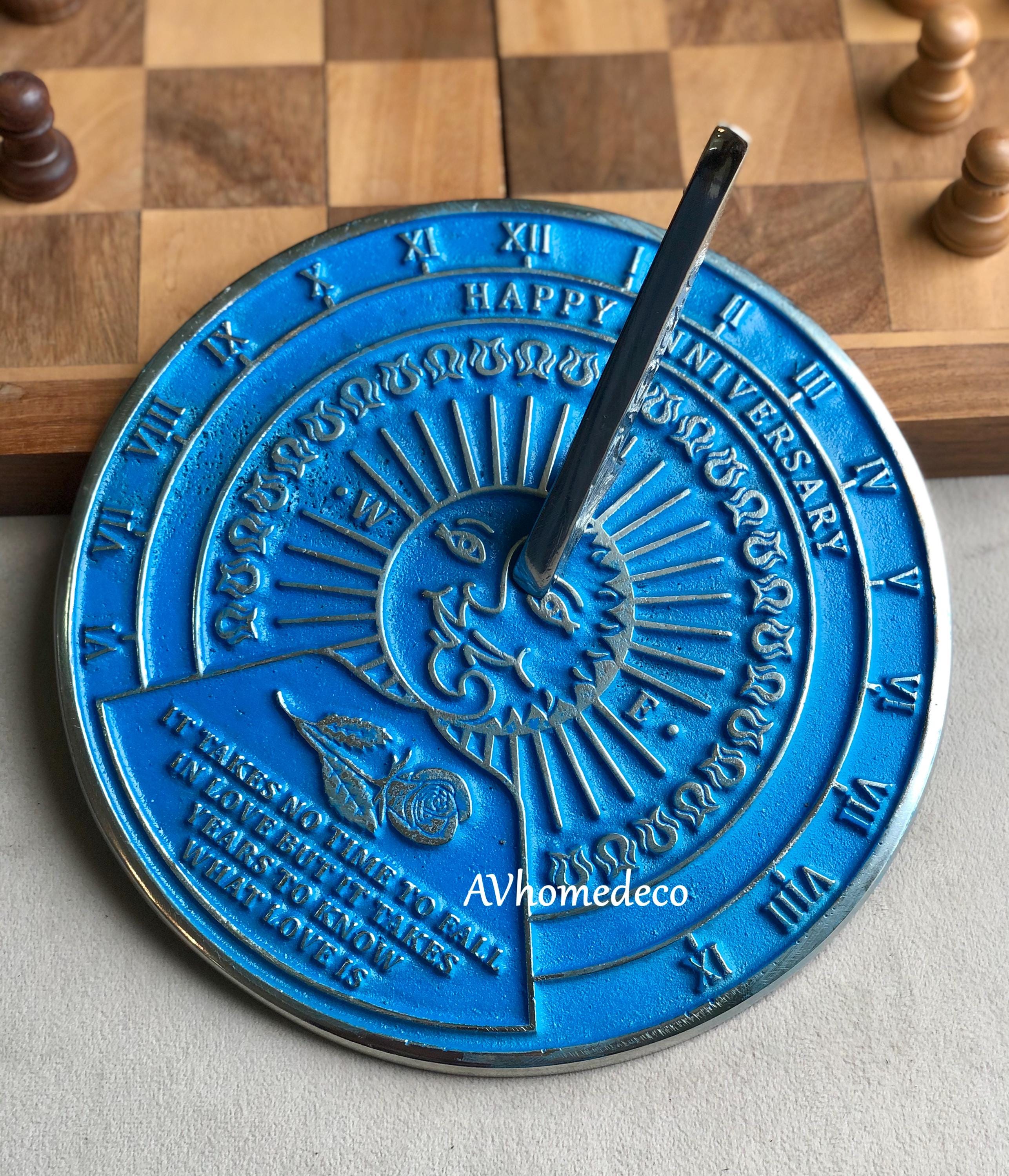 Classic Round Brass Garden Sundial view 10