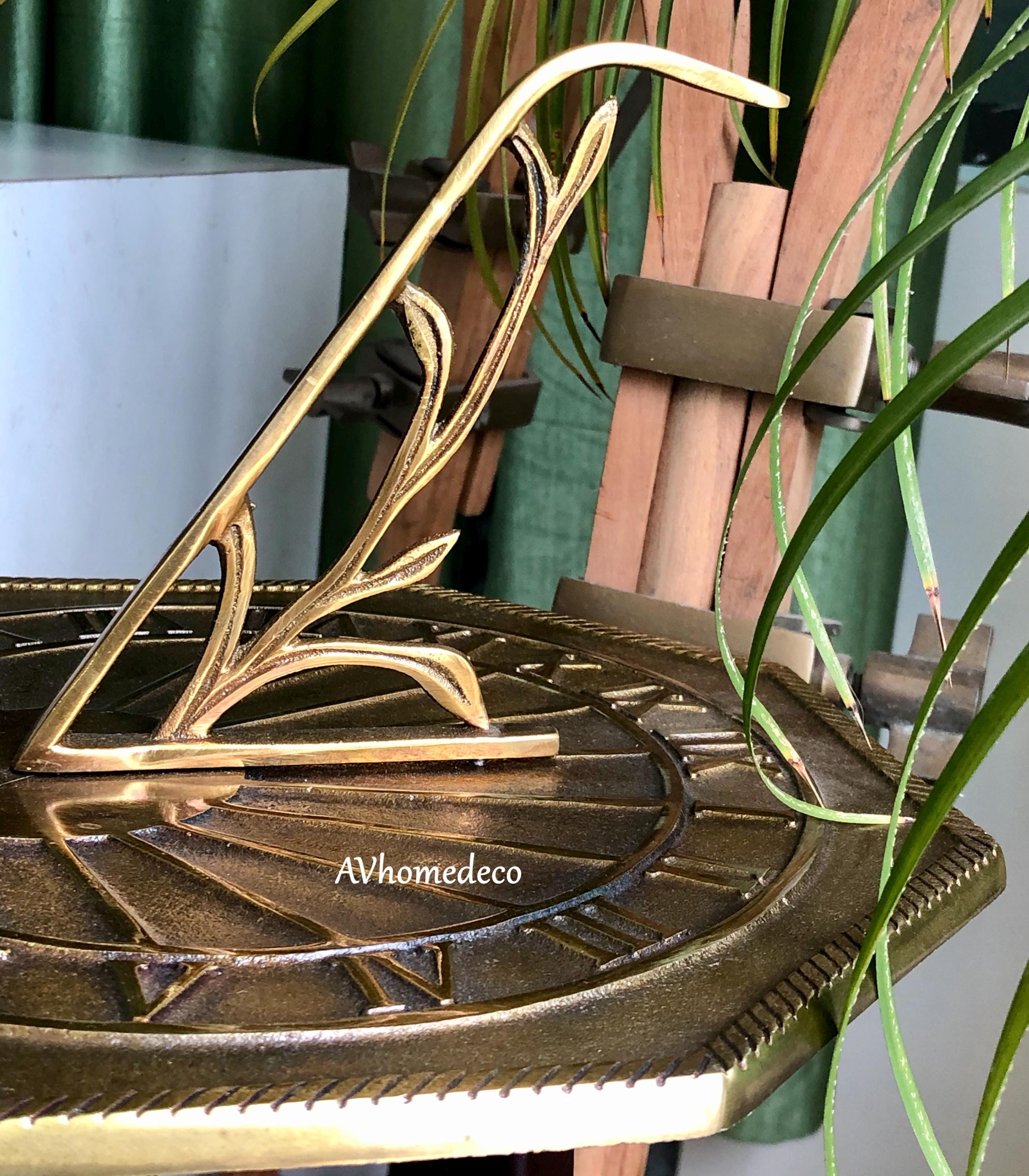Octagonal Brass Garden Sundial Outdoor view 5