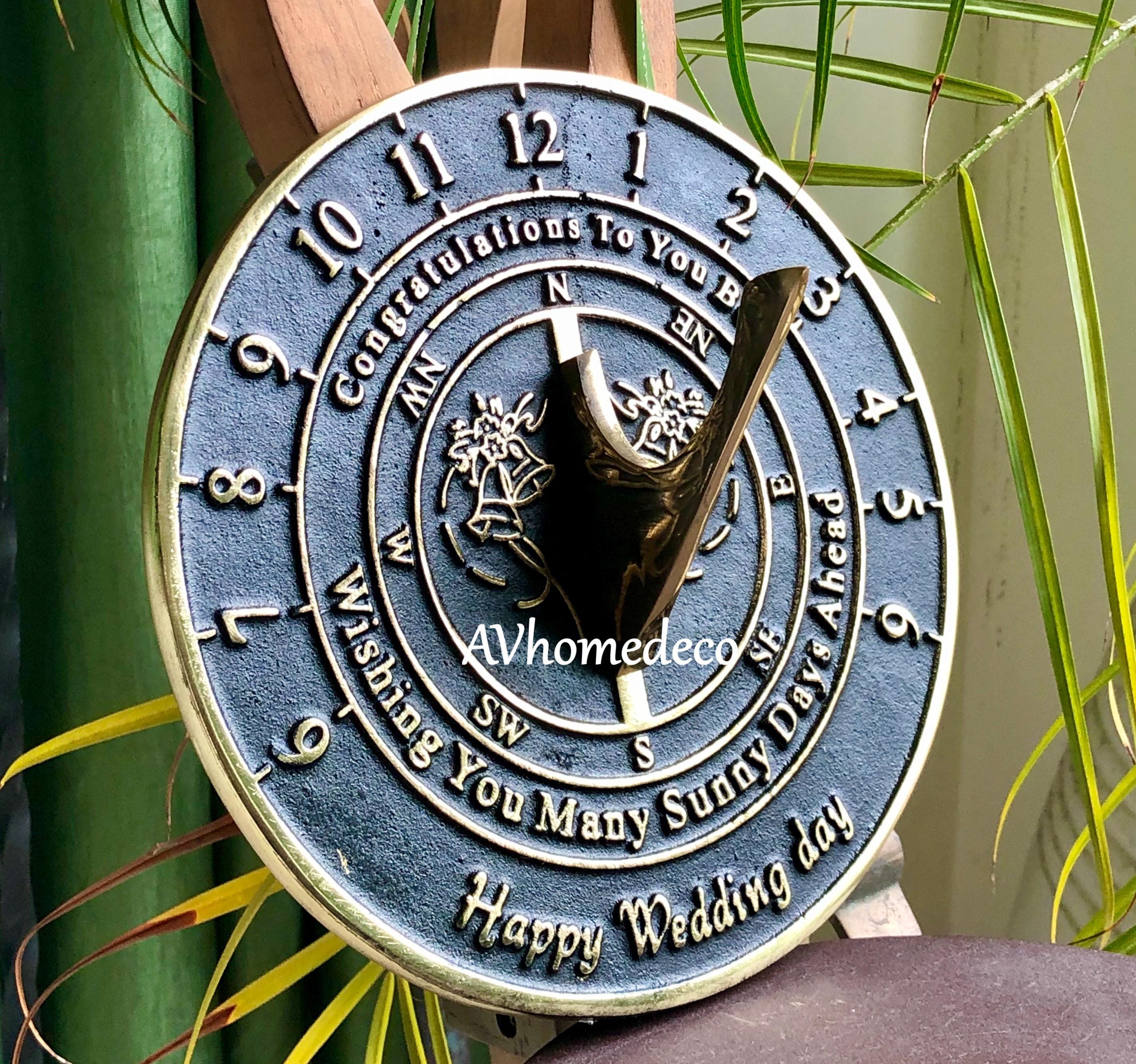 Decorative Brass Garden Sundial view 2