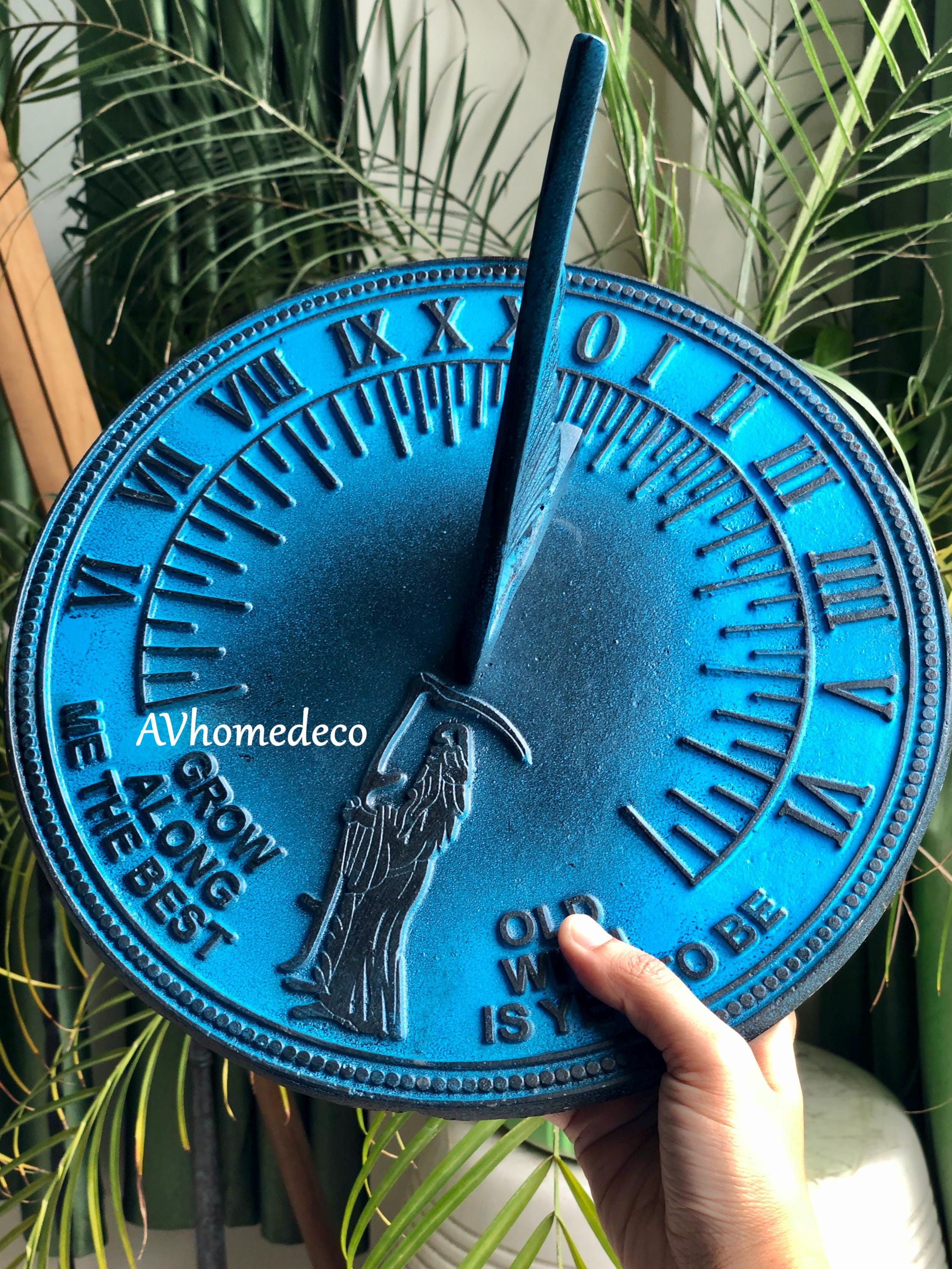Father Time Brass Garden Sundial view 5