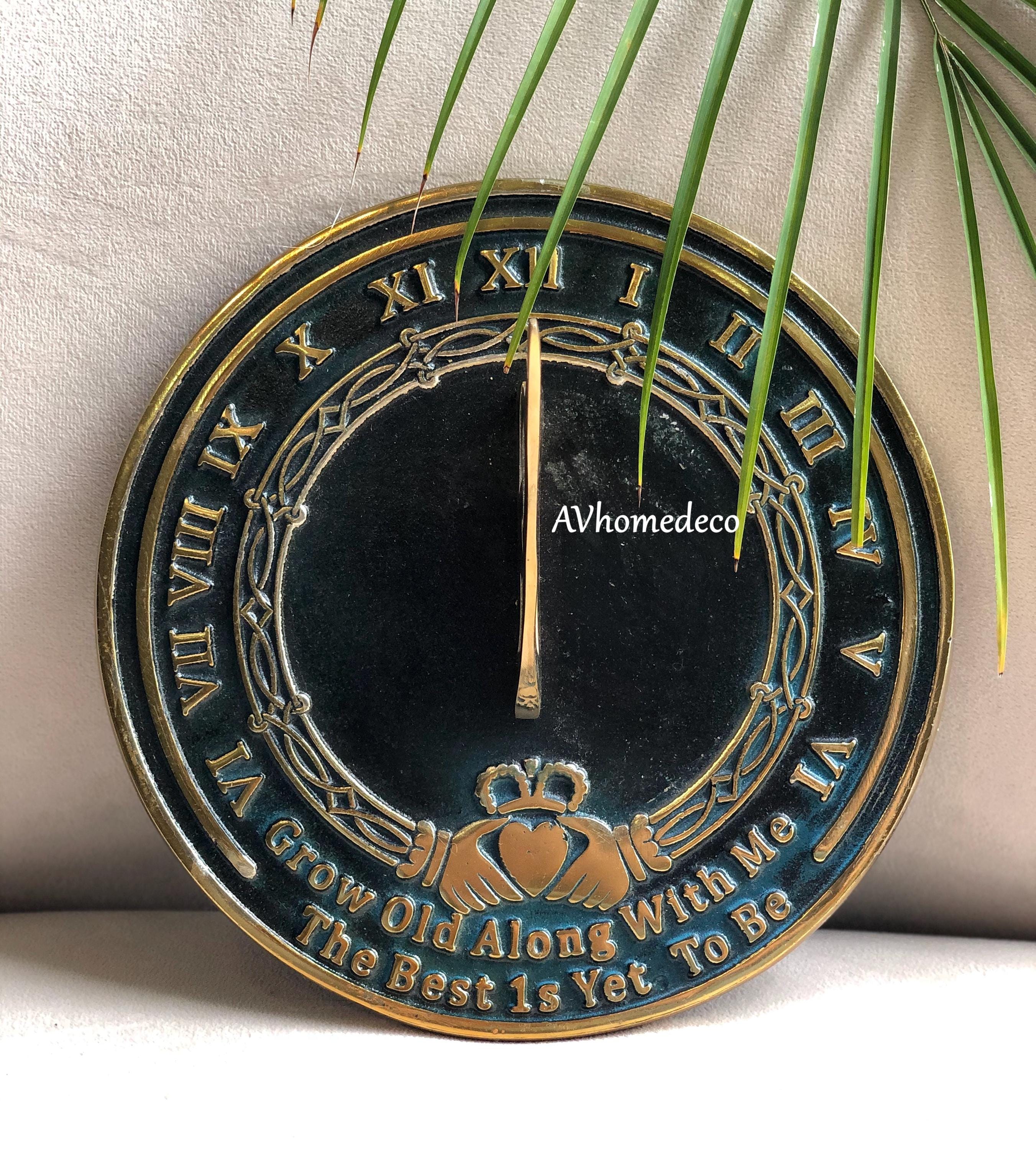 Engraved Brass Garden Sundial Wedding Gift view 7