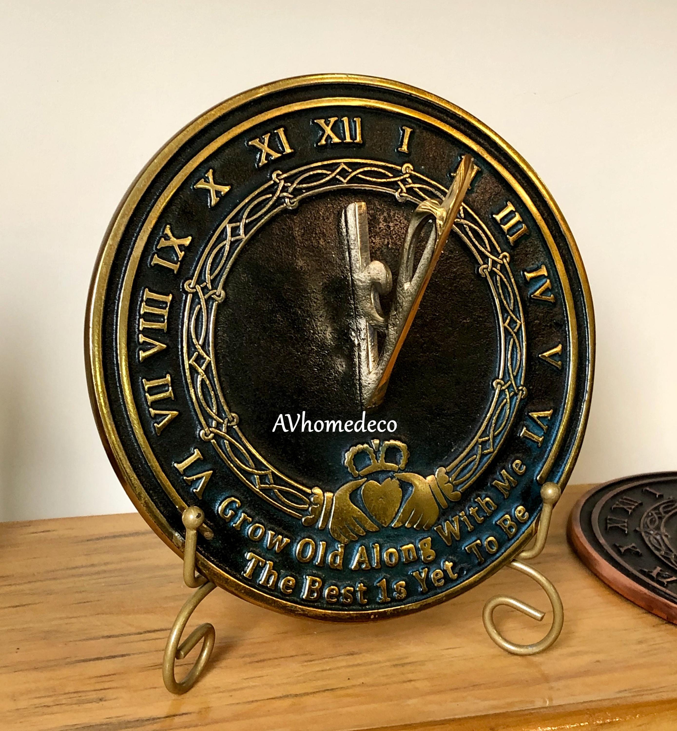 Engraved Brass Garden Sundial Wedding Gift view 11