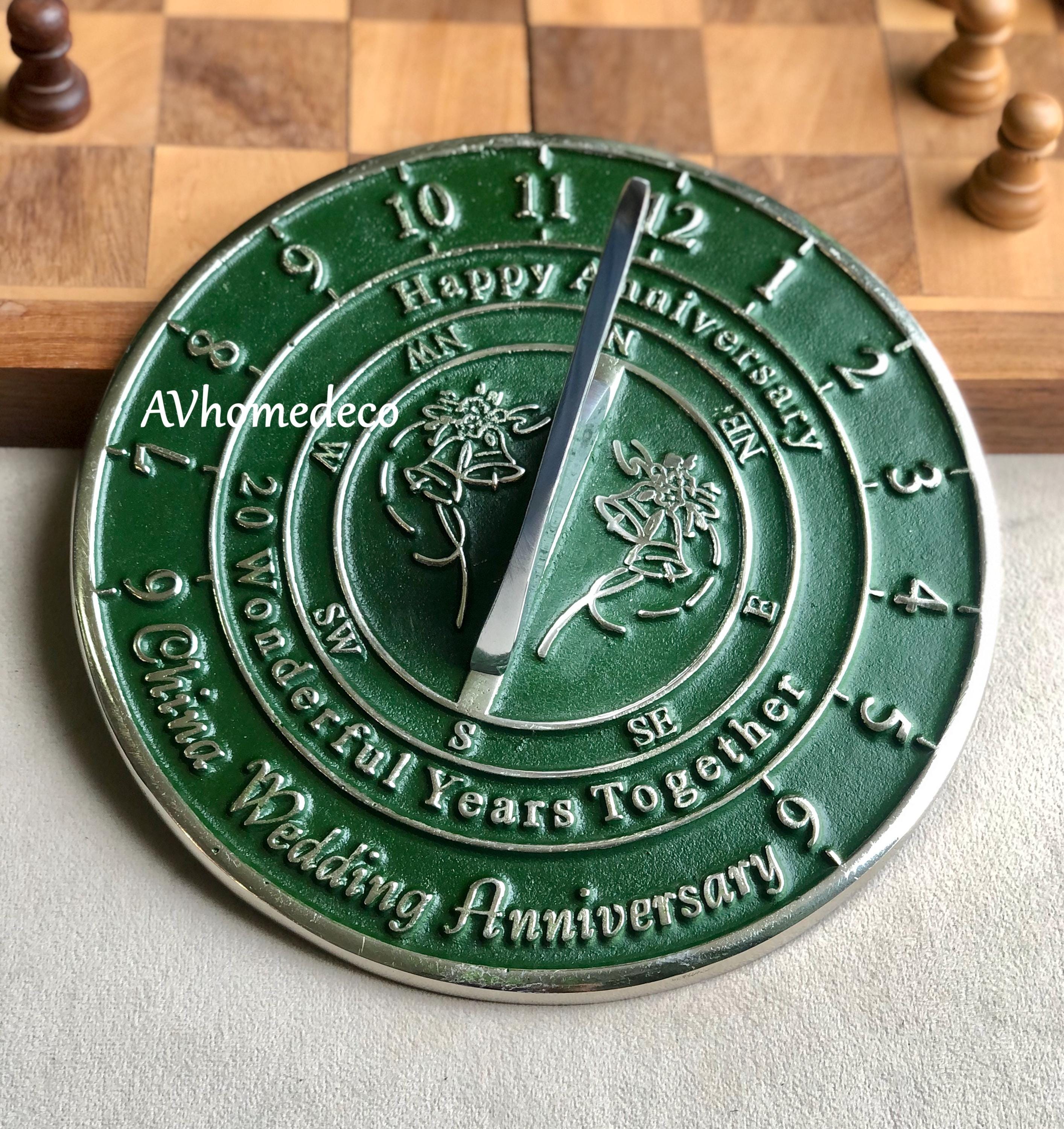Anniversary Brass Garden Sundial view 4