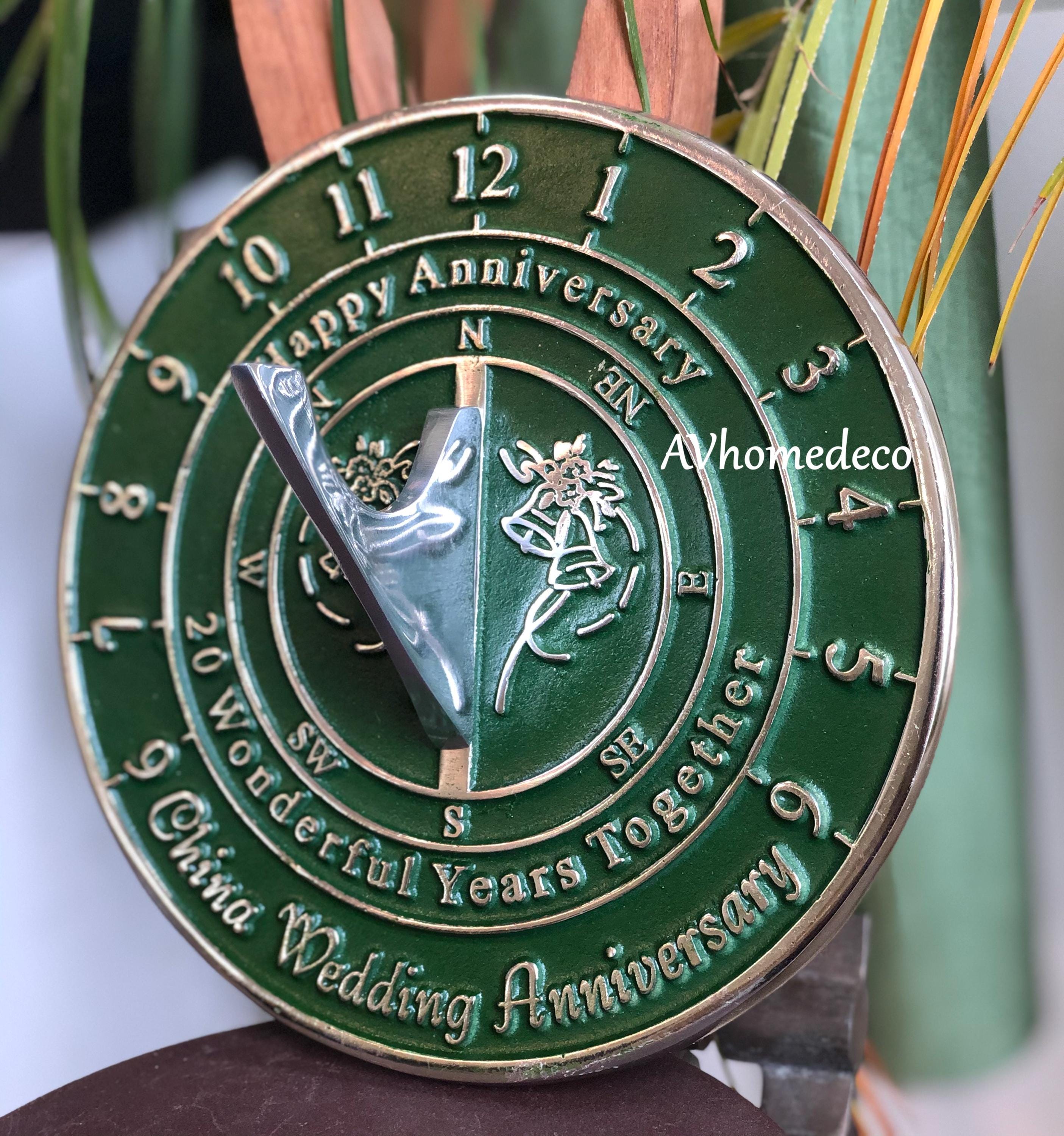 Anniversary Brass Garden Sundial view 6