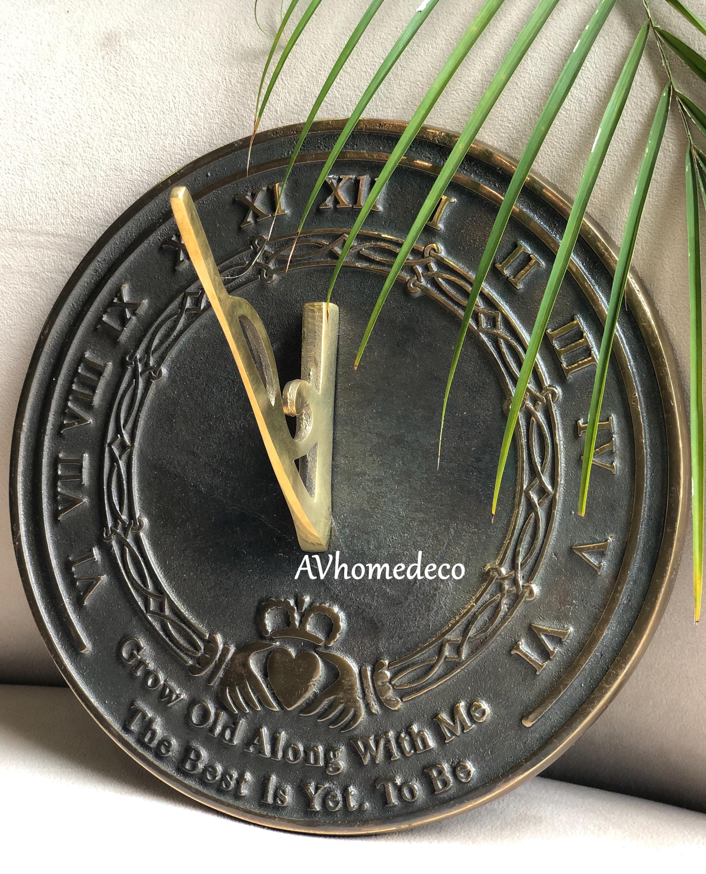 Engraved Anniversary Brass Garden Sundial view 8