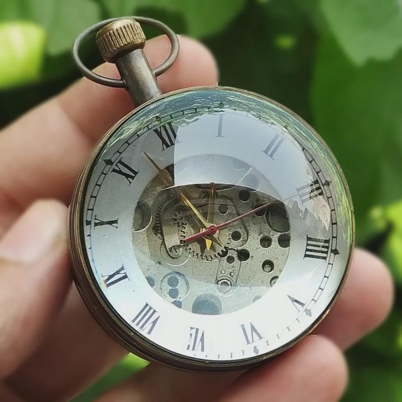 Ball Shaped Brass Desk Clock view 8