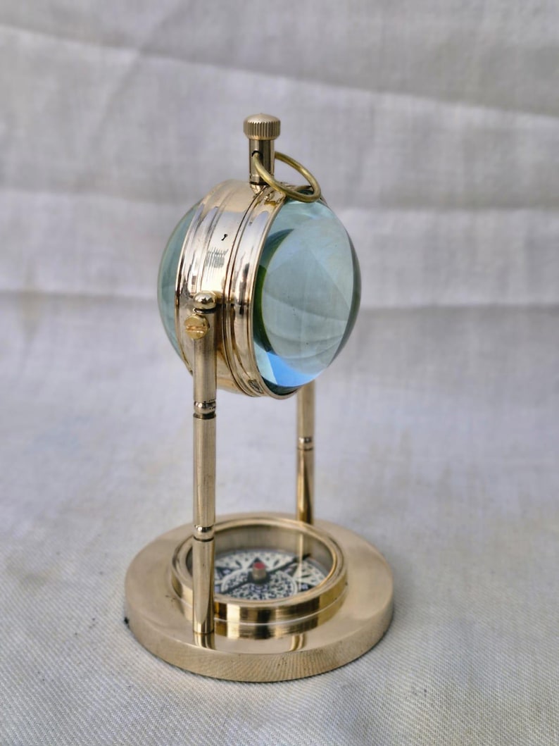 Vintage Brass Desk Clock, Victoria London 1876 Dial view 4
