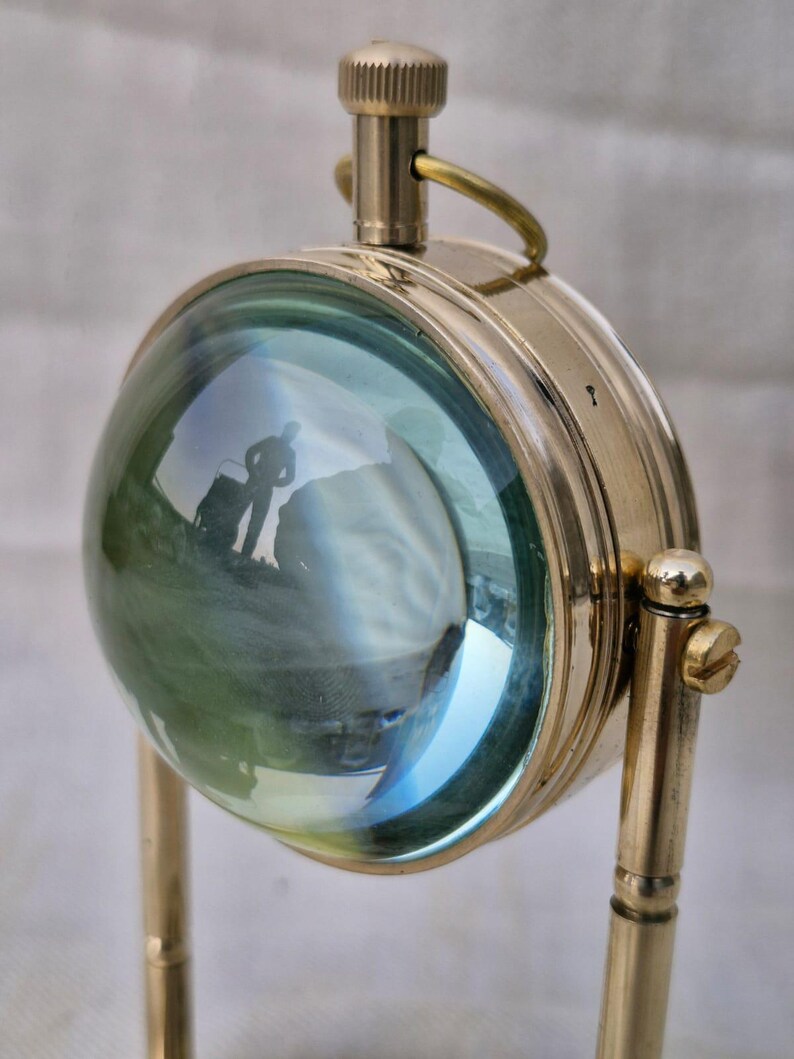 Vintage Brass Desk Clock, Victoria London 1876 Dial view 6