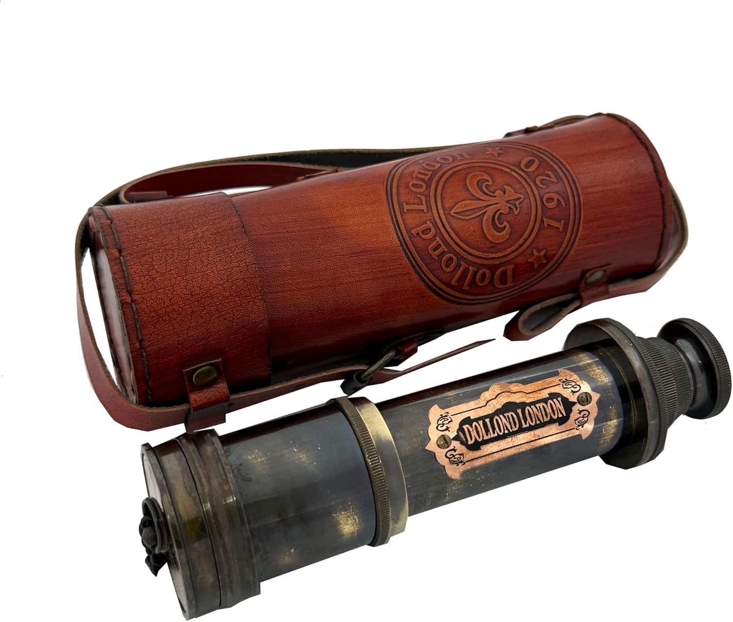 Brass Spyglass Telescope 16" view 7
