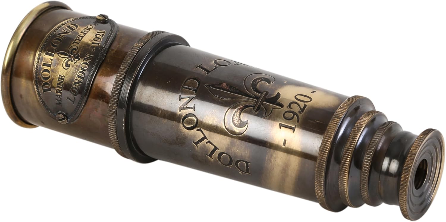 Brass Spyglass Telescope 19" with Wooden Box view 7