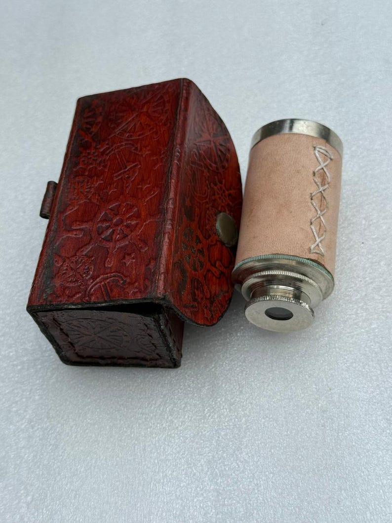 Brass Spyglass Telescope 6" for Kids view 11