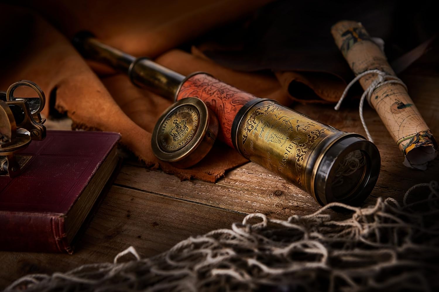 Brass Spyglass Telescope 20" view 6