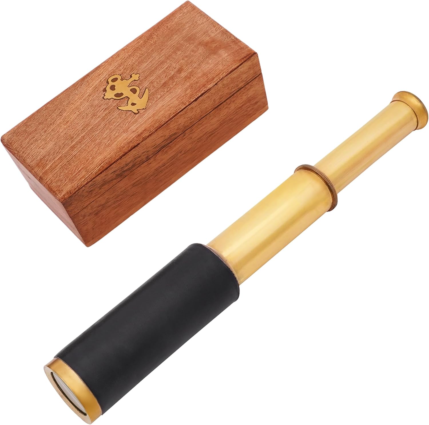 Brass Spyglass Telescope 6" for Kids view 11