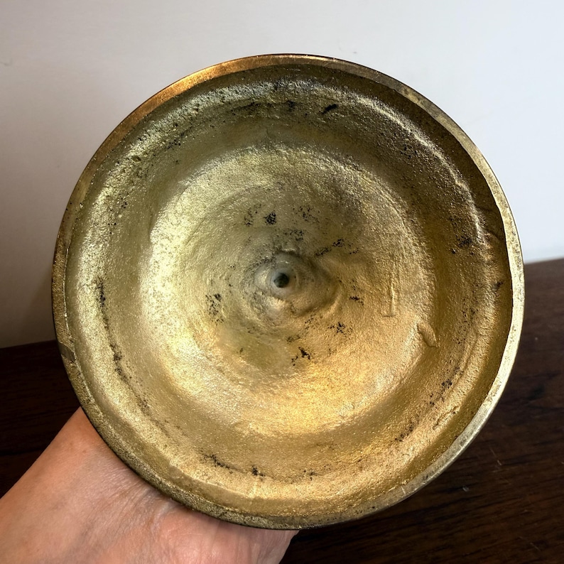 Vintage Polished Brass Globe with Historical World Map view 7