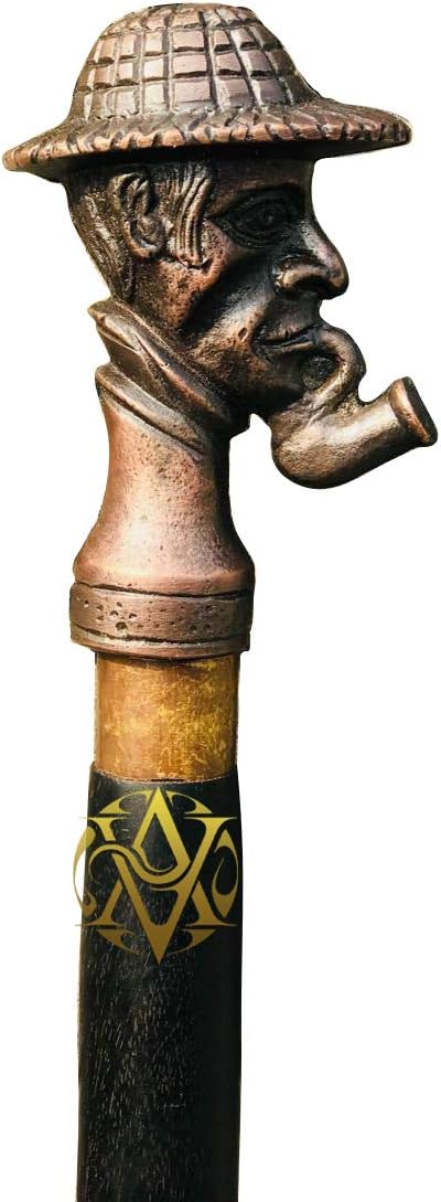 Antique Brass Nautical Handle Rosewood Walking Stick view 4