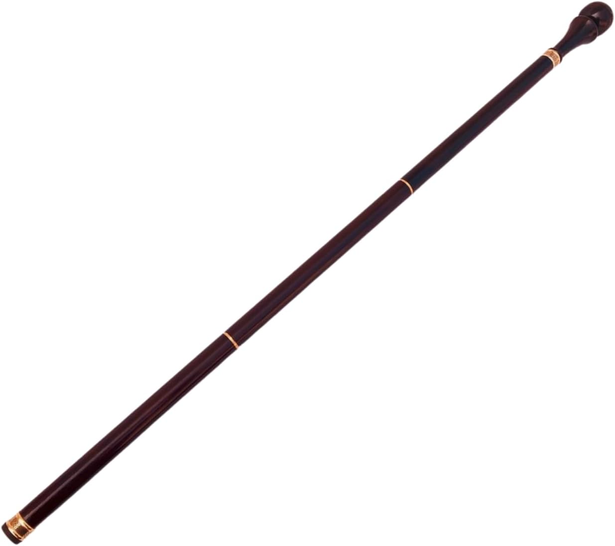 Premium Curved Handle Rosewood Walking Stick view 3