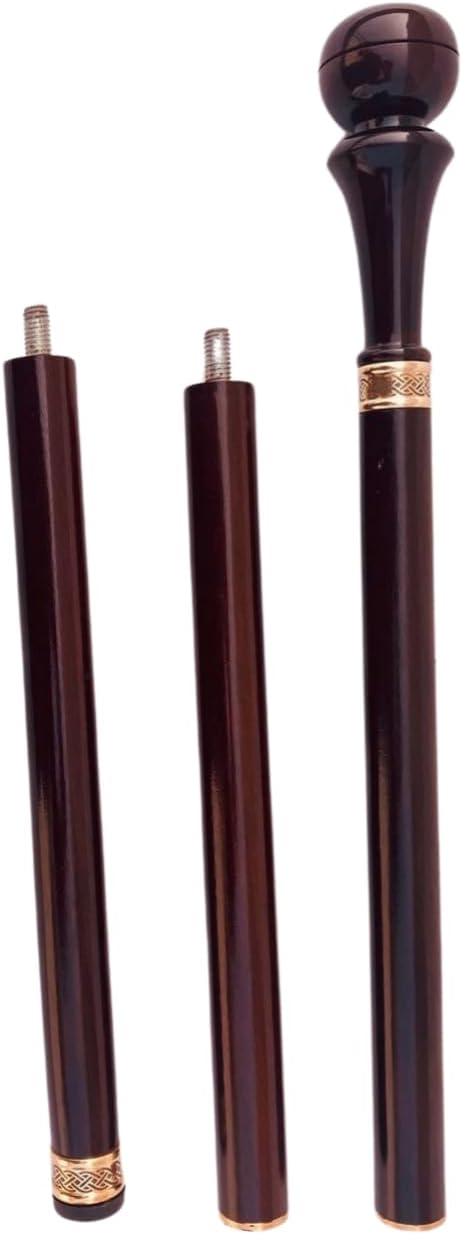 Premium Curved Handle Rosewood Walking Stick view 4