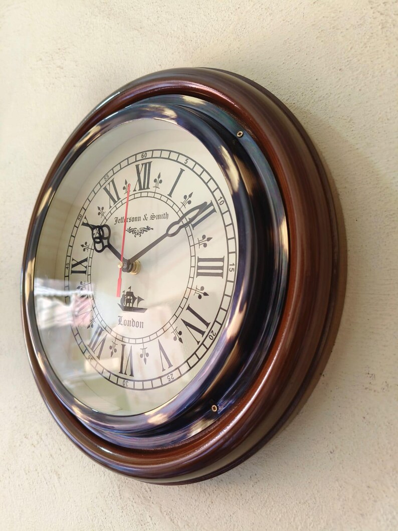Roman Numeral Vintage Wall Clock view 4