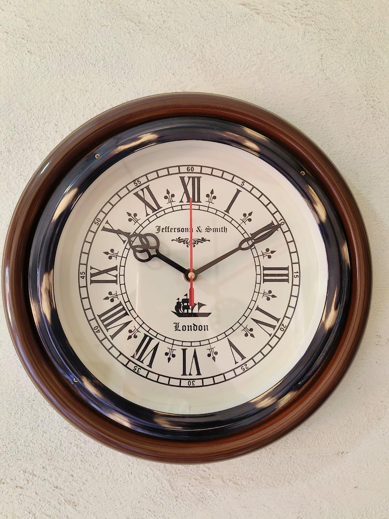 Roman Numeral Vintage Wall Clock view 8