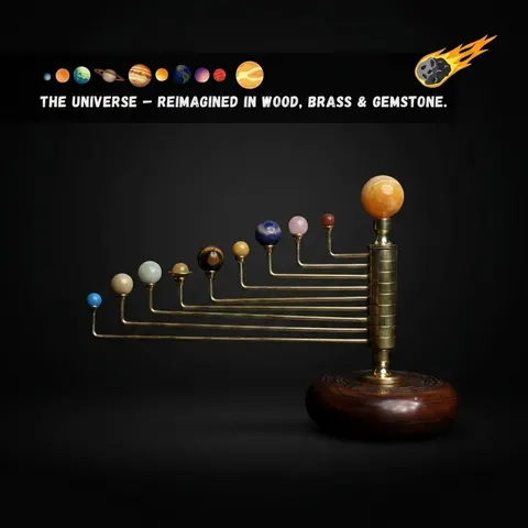 Handcrafted Rotating Solar System view 1